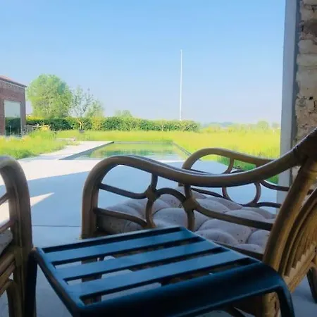 Schuurloft Hof Bogaerde Met Biozwembad, Veldzicht & Uilennest بيت للعطل جابيكي