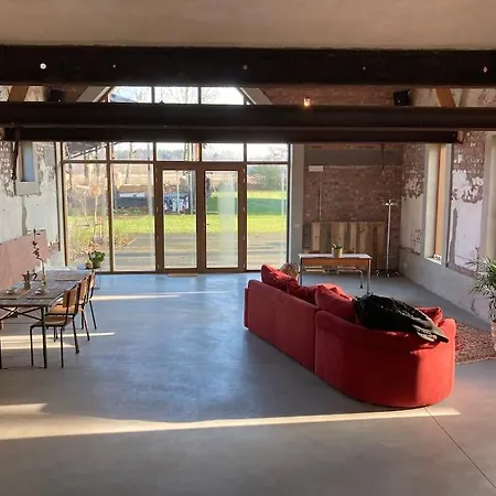 Schuurloft Hof Bogaerde Met Biozwembad, Veldzicht & Uilennest بيت للعطل جابيكي